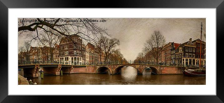 Amsterdam Panorama Framed Mounted Print by Ann Garrett