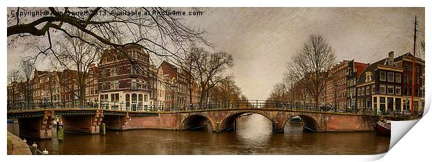 Amsterdam Panorama Print by Ann Garrett