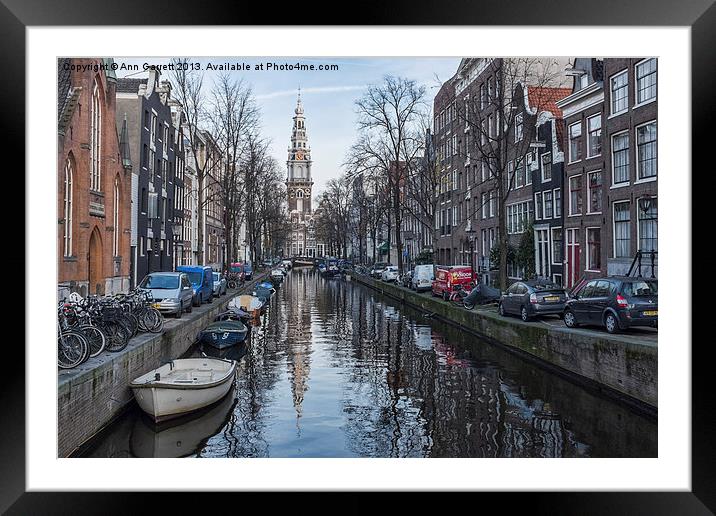 Zuiderkerk Amsterdam Framed Mounted Print by Ann Garrett