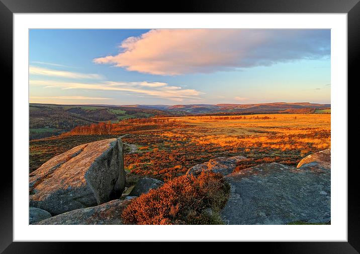 Curbar to Froggatt Edge Framed Mounted Print by Darren Galpin