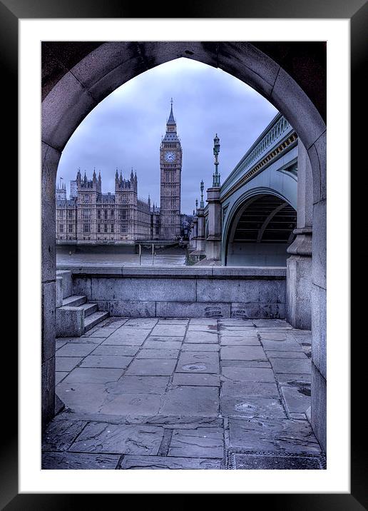 Big Ben Through The Arch Framed Mounted Print by Philip Pound