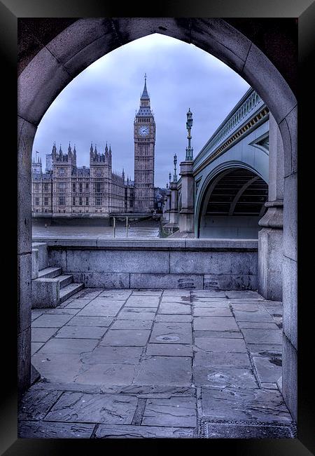 Big Ben Through The Arch Framed Print by Philip Pound