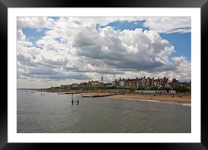 Southwold seafront Framed Mounted Print by Graham Custance