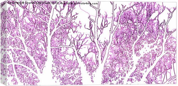 Wild pink woods Canvas Print by Sharon Lisa Clarke