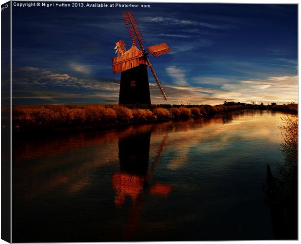 Windmill Canvas Print by Nigel Hatton