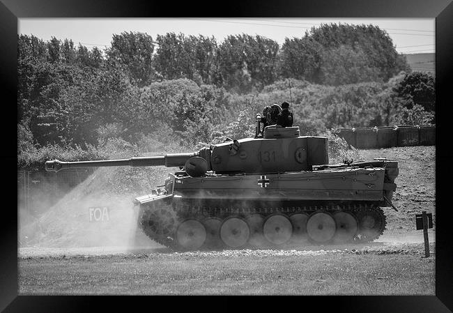 german tiger tank Framed Print by nick wastie