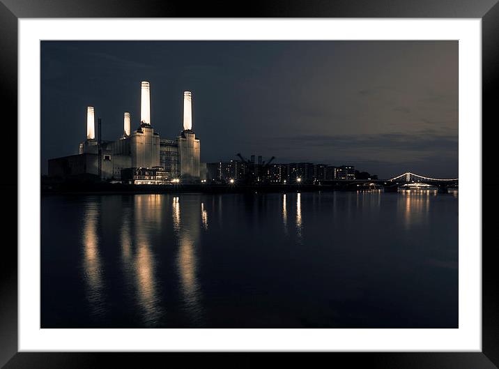 Battersea Power Station Framed Mounted Print by Tristan Morphew