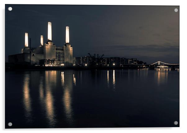 Battersea Power Station Acrylic by Tristan Morphew