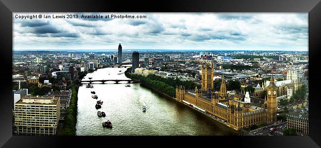 West London Panorama Framed Print by Ian Lewis