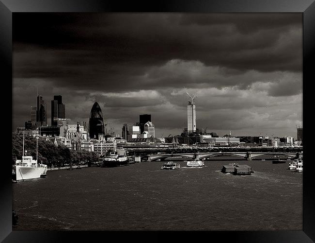 London River Thames Framed Print by Owen Black