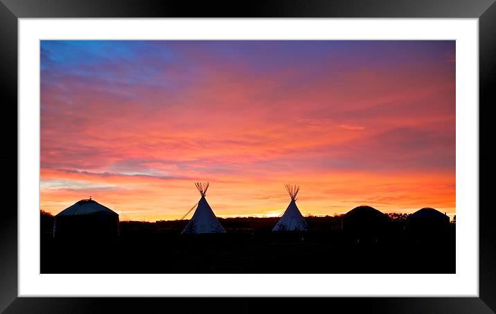 Deepdale Sunset Framed Mounted Print by Robert Geldard