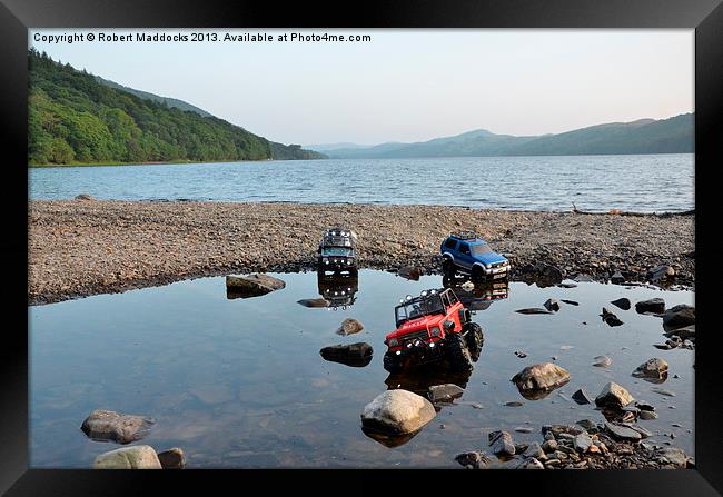 Model Cars at Coniston Framed Print by Robert Maddocks