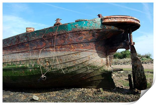 Rusting Wreck Print by Mike Gwilliams