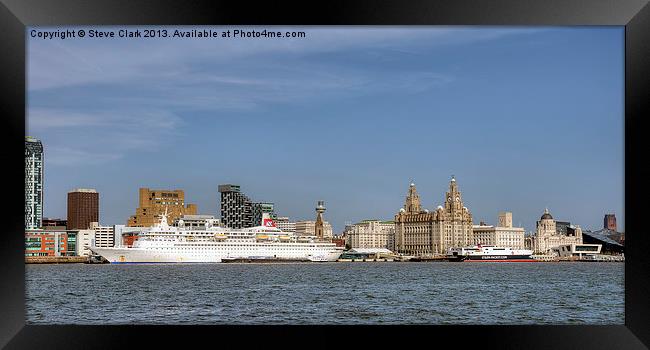 The Three Graces Liverpool Framed Print by Steve H Clark
