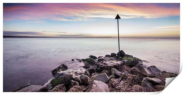 Avon Beach Mudeford Print by Phil Wareham