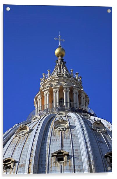 Dome of St Peters Acrylic by Tony Murtagh