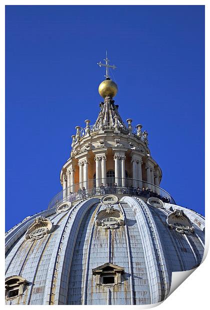 Dome of St Peters Print by Tony Murtagh