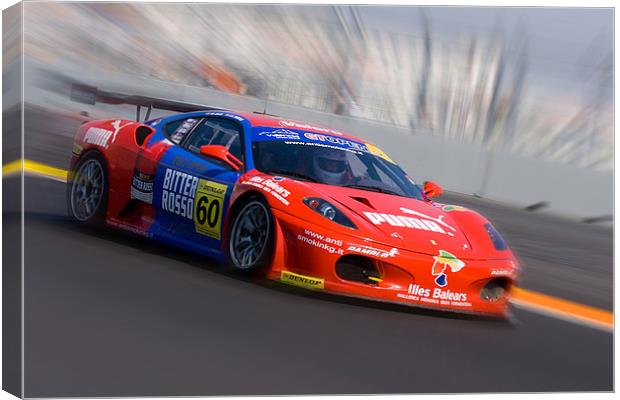 Rosso Racing Canvas Print by Peter West