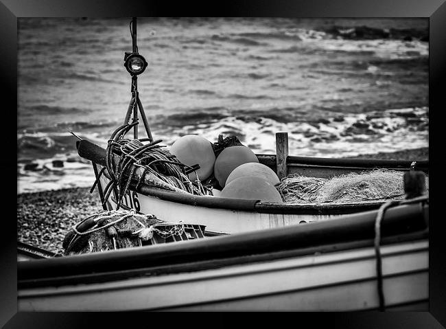 Sheringham Crab Boats Framed Print by matthew  mallett