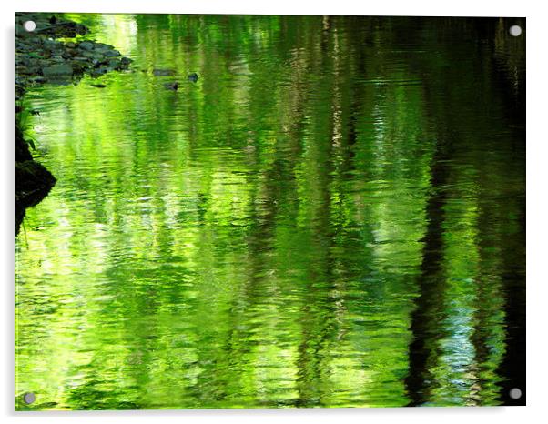 Green water Acrylic by Ralph Jackson