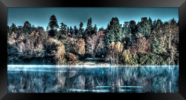 Surreal Lake Framed Print by Mark Hobson
