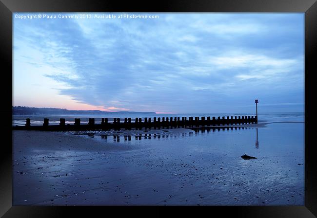 Flamborough Head at Dawn Framed Print by Paula Connelly