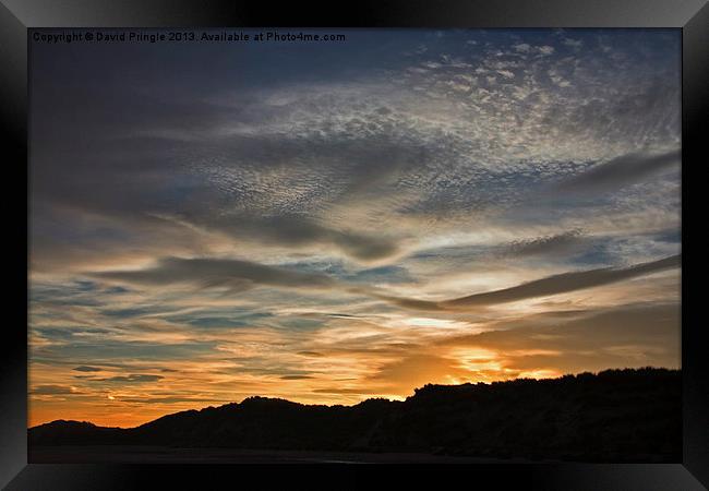 Late Afternoon Sky Framed Print by David Pringle