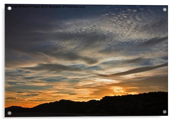 Late Afternoon Sky Acrylic by David Pringle