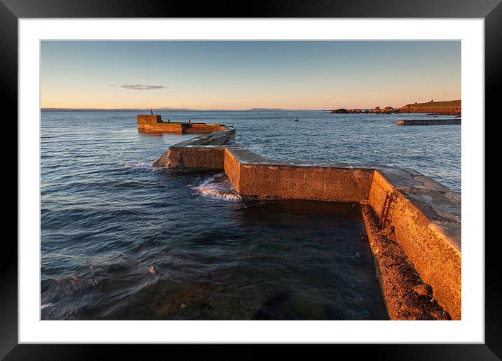 Sunrise Serenity on St Monans Breakwater Framed Mounted Print by Tommy Dickson