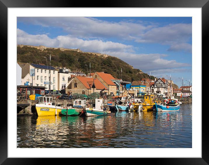 A Serene Escape Scarborough Harbour Framed Mounted Print by Tommy Dickson