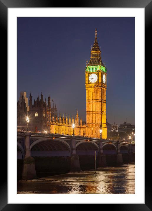 Londons Timeless Icon Framed Mounted Print by Tommy Dickson