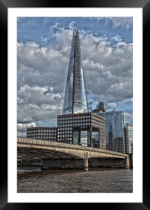 Shard at London Bridge Framed Mounted Print by Philip Pound