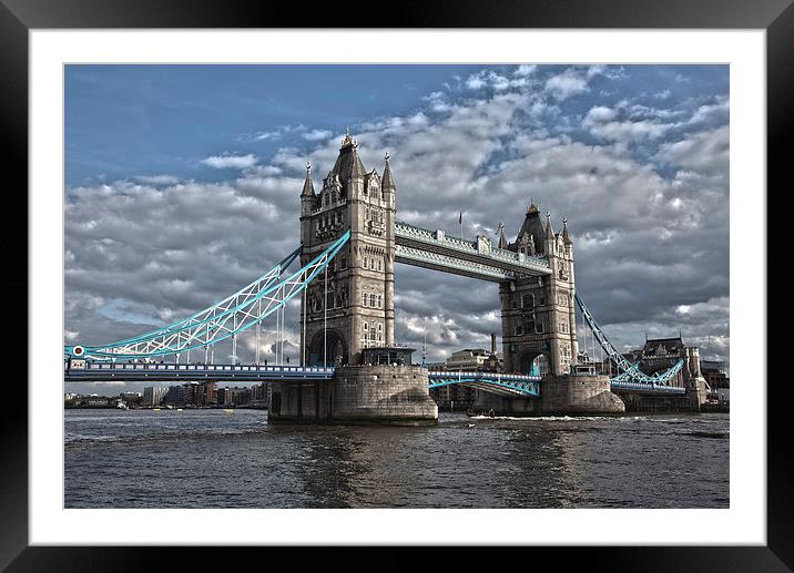 Tower Bridge in London Framed Mounted Print by Philip Pound
