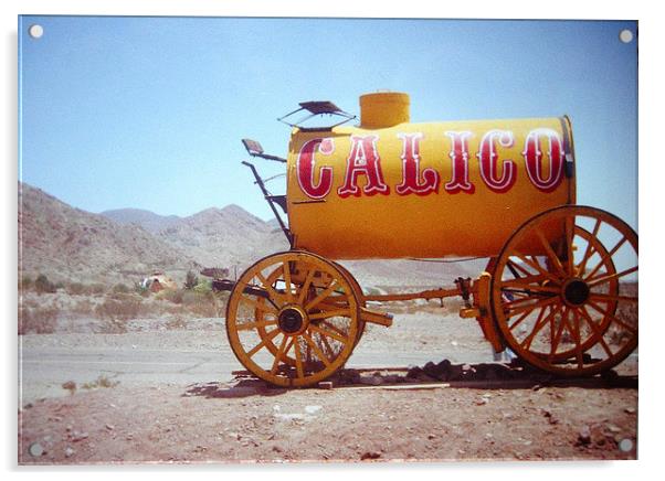 The Calico Water Wagon Acrylic by james richmond