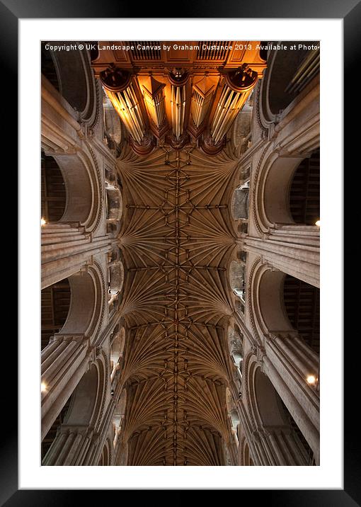 Norwich Cathedral Framed Mounted Print by Graham Custance