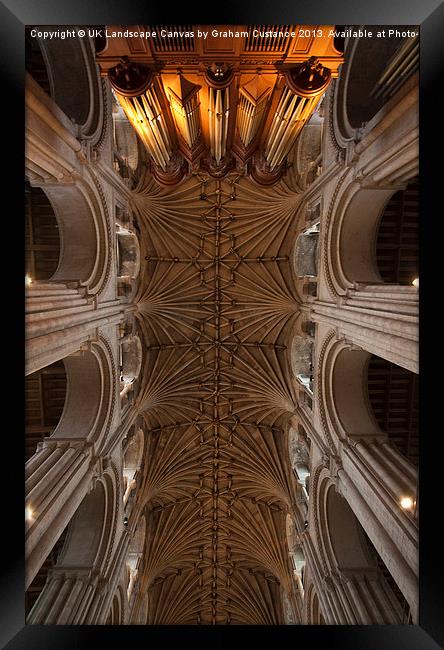 Norwich Cathedral Framed Print by Graham Custance