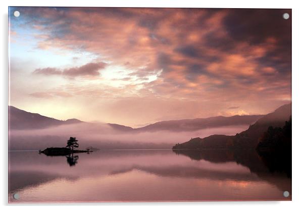Ullswater Sunrise Acrylic by Dave Hudspeth Landscape Photography