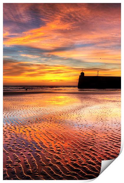 Saundersfoot Harbour 2 Print by Simon West