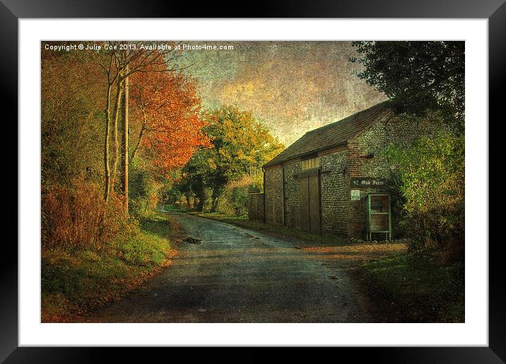 Oak Farm, Edgefield Framed Mounted Print by Julie Coe
