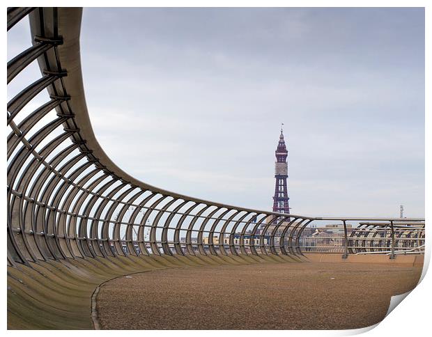 Blackpool Tower Print by Victor Burnside