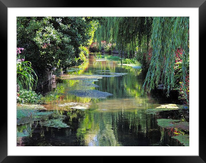 waterway Framed Mounted Print by nick wastie