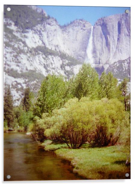 Yosemite Waterfall Acrylic by james richmond