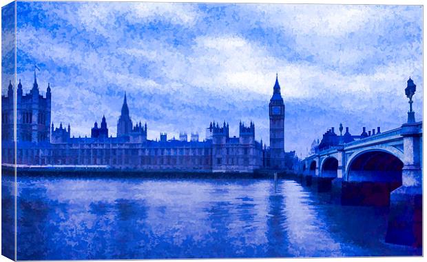 Westminster Houses of Parliament Canvas Print by Philip Pound