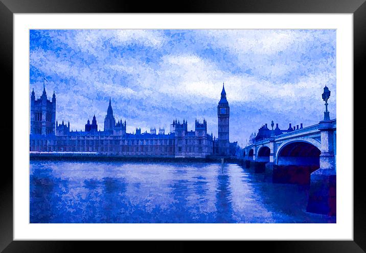 Westminster Houses of Parliament Framed Mounted Print by Philip Pound