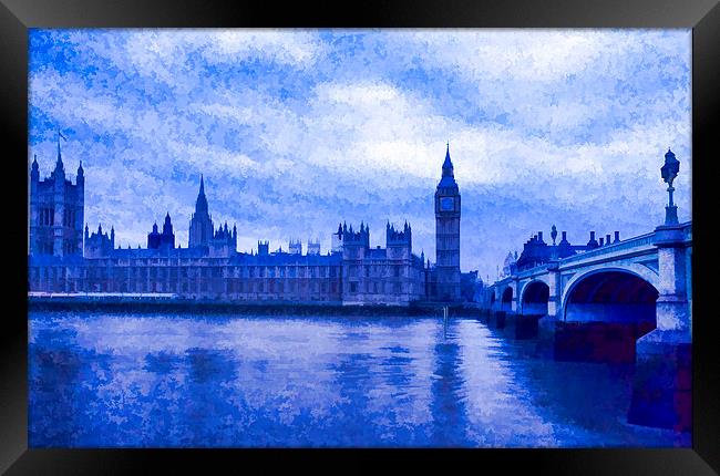 Westminster Houses of Parliament Framed Print by Philip Pound
