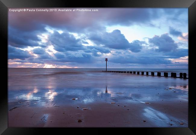 Low tide at dawn Framed Print by Paula Connelly
