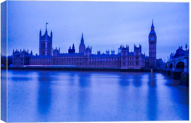 Houses of Parliament London Canvas Print by Philip Pound