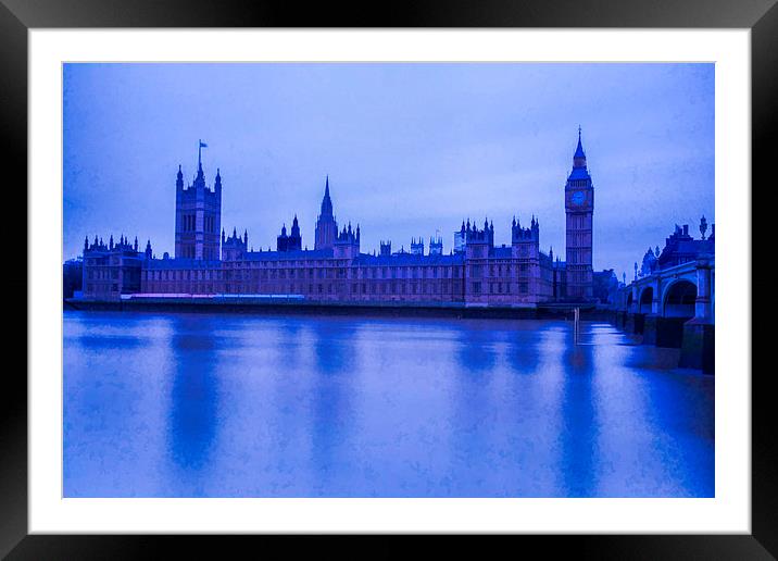 Houses of Parliament London Framed Mounted Print by Philip Pound