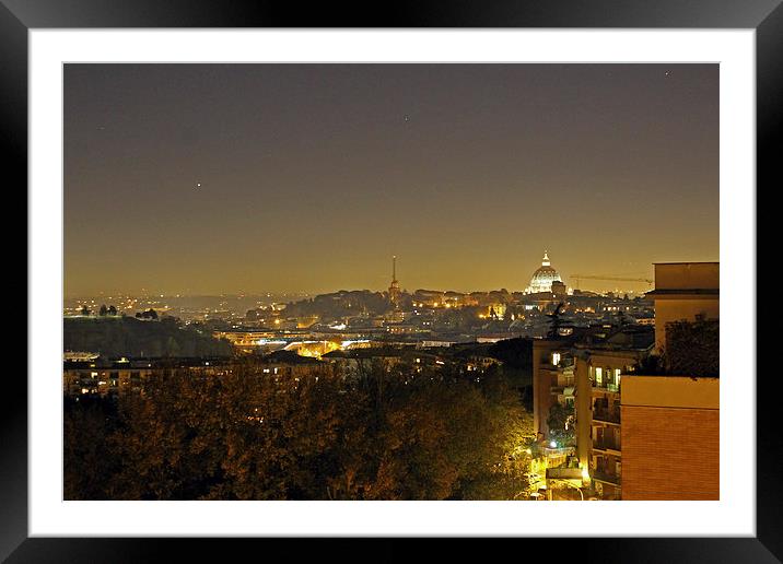 Stars over the Vatican City Framed Mounted Print by Tony Murtagh