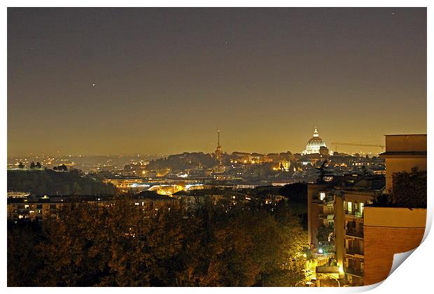 Stars over the Vatican City Print by Tony Murtagh